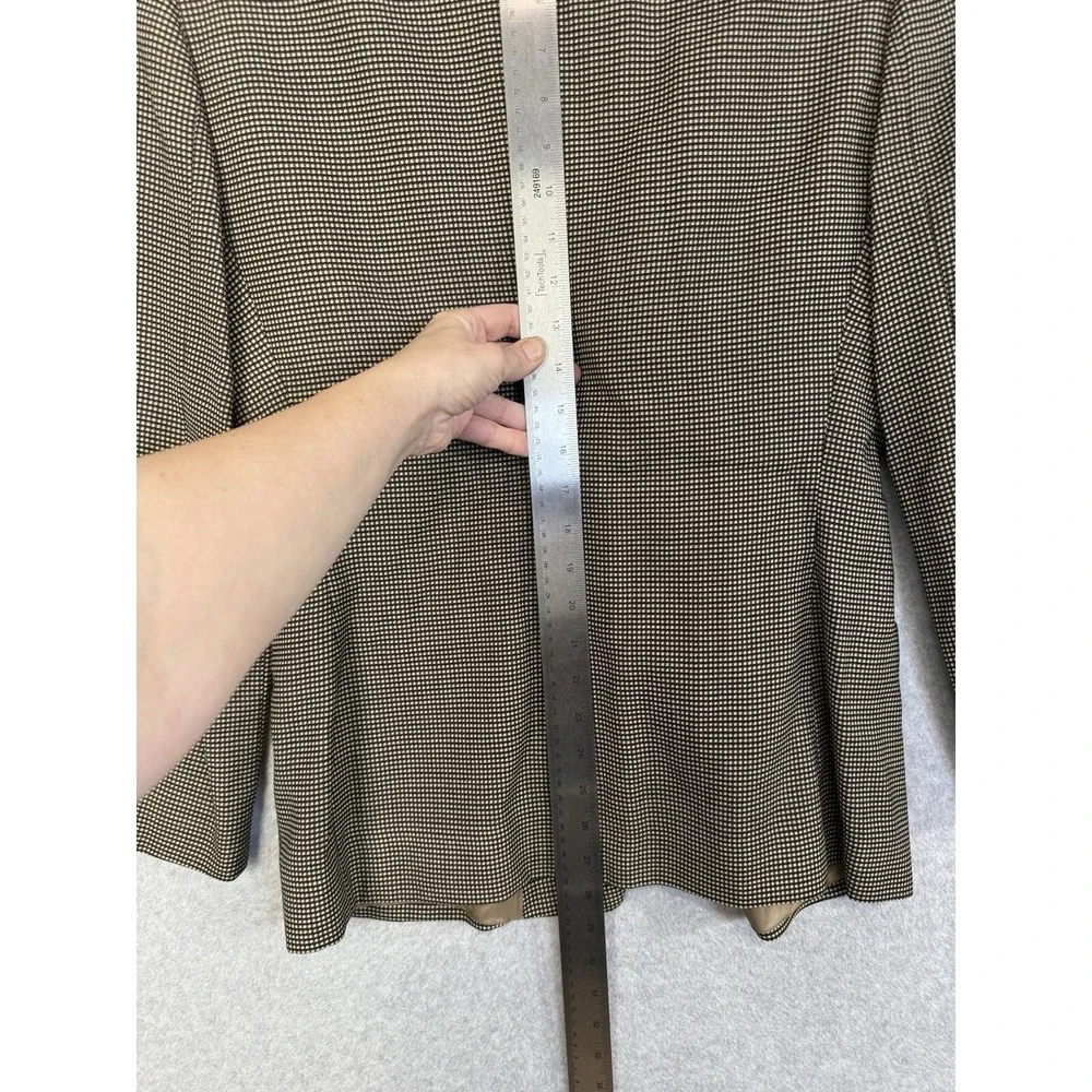 VTG Giorgio Armani 100% Wool Houndstooth A Milano Borgonuovo 21 Blazer Jacket 42